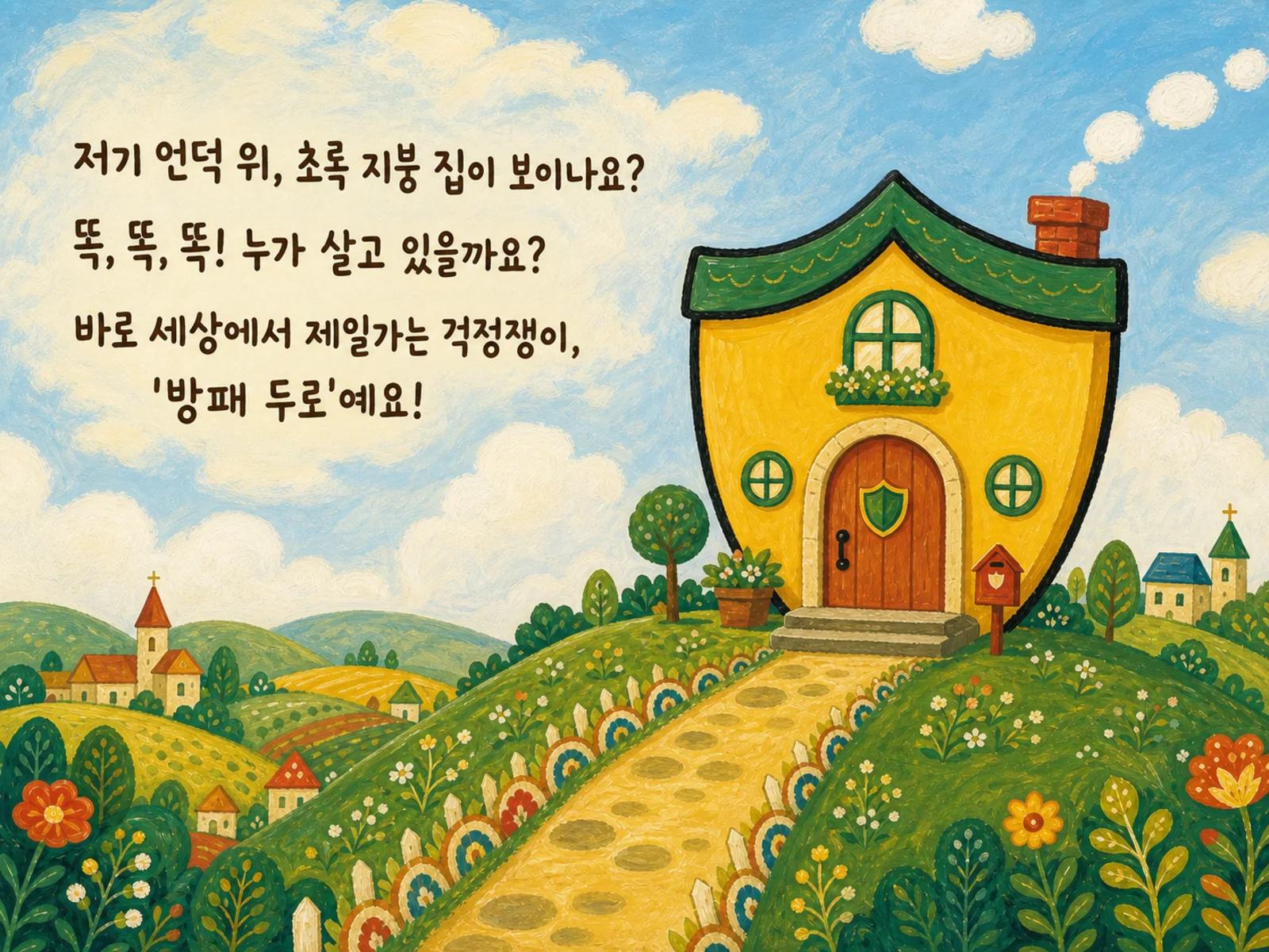 헬멧을 쓰자 1쪽 그림