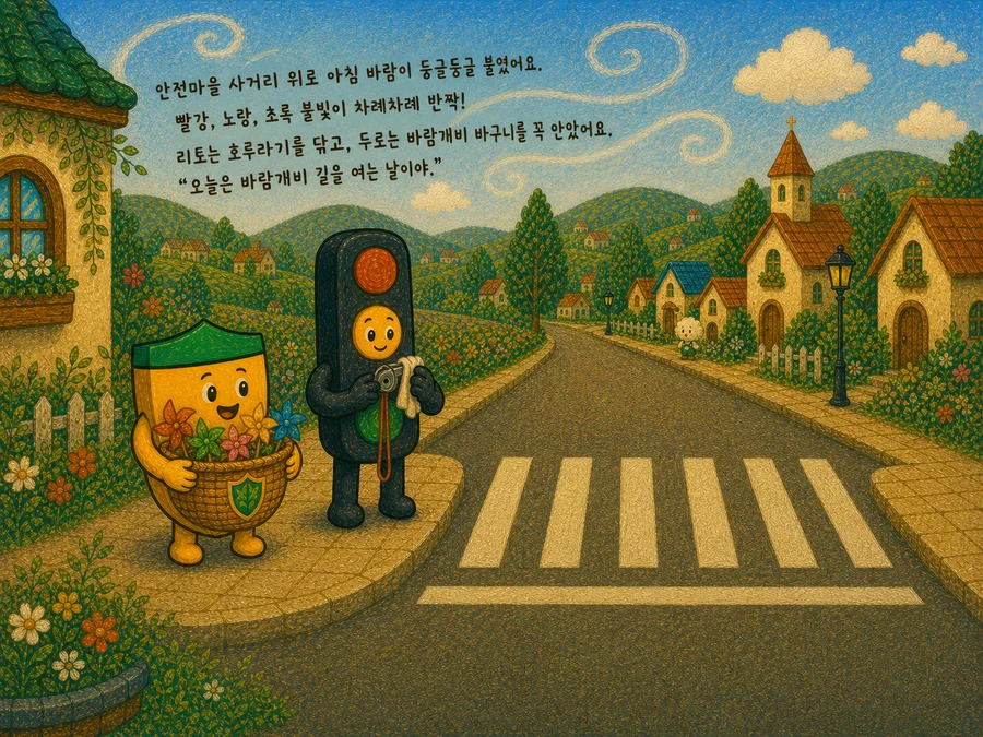 리토와 바람개비 건널목 미리보기 그림